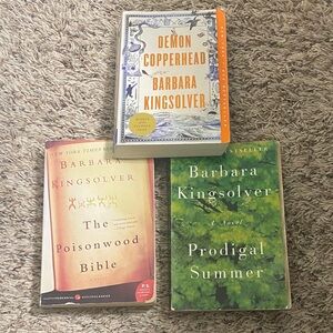 Barbara Kingsolver Bundle,Poisonwood Bible, Demon Copperhead, Prodigal Summer